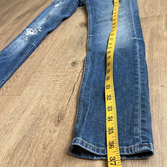 rag & bone Jeans Low Rise Skinny Distressed Jeans Women 25 style w1590k510erv - Picture 5 of 8